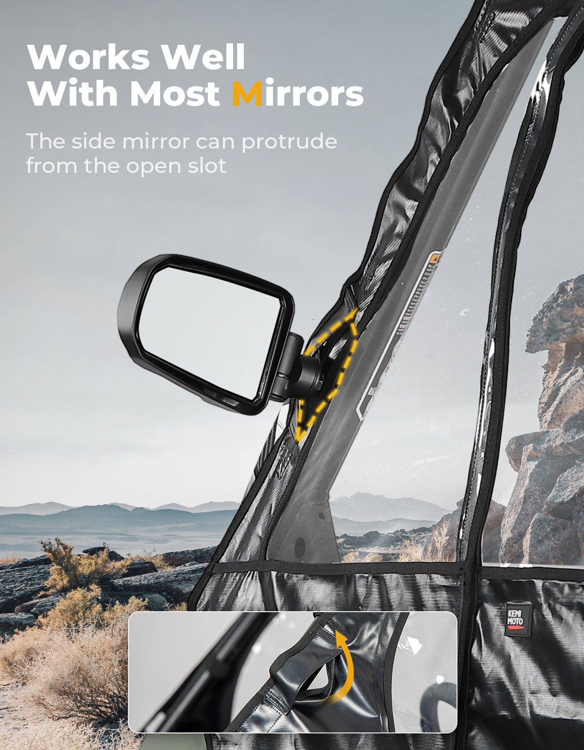 Kemimoto RZR cabina morbida chiusa in PVC