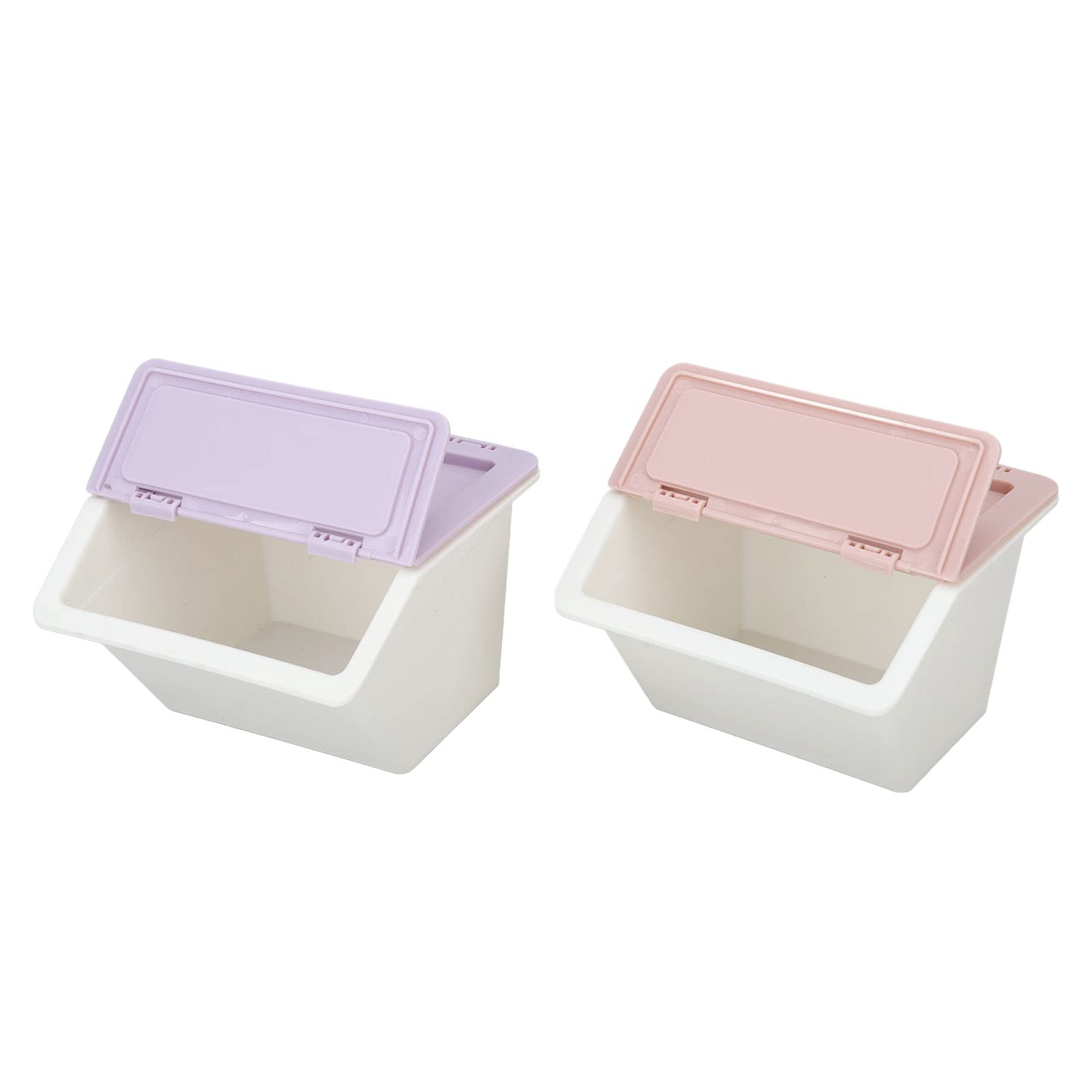 Kuuleyn Organizer Scrivania Plastica Rosa Viola 2 Pezzi
