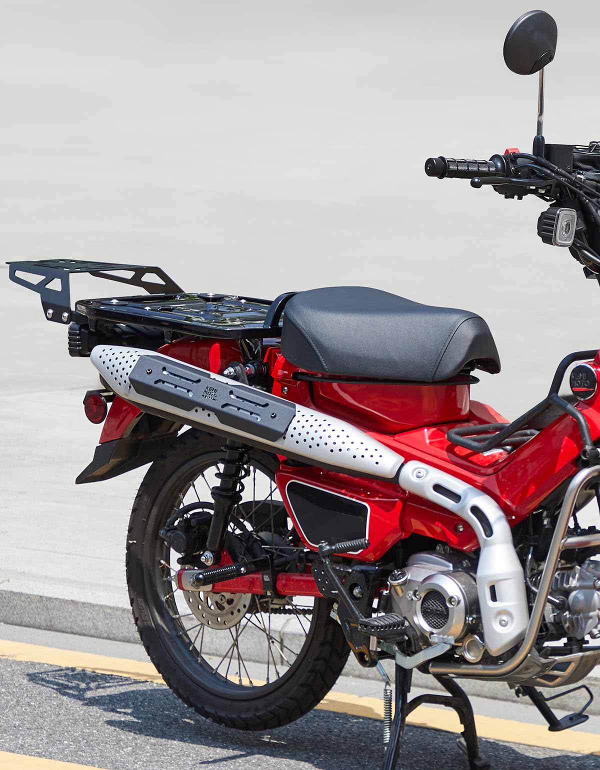 Kemimoto Paracalore Scarico Acciaio per CT125 Trail 125