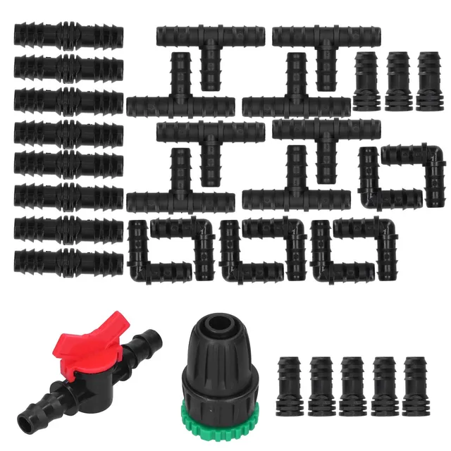 Kuuleyn Kit Irrigazione a Goccia G1/2 34 Pezzi Serra