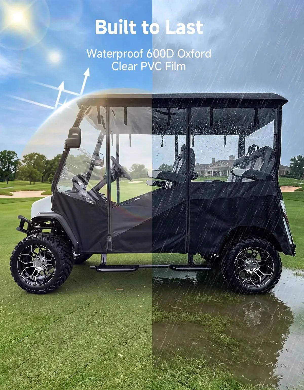 KEMIMOTO D5 Maverick Ranger 4 telo golf cart 4 posti impermeabile