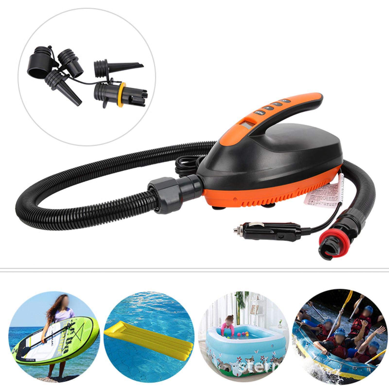 Kuuleyn Pompa aria elettrica 12V digitale per SUP