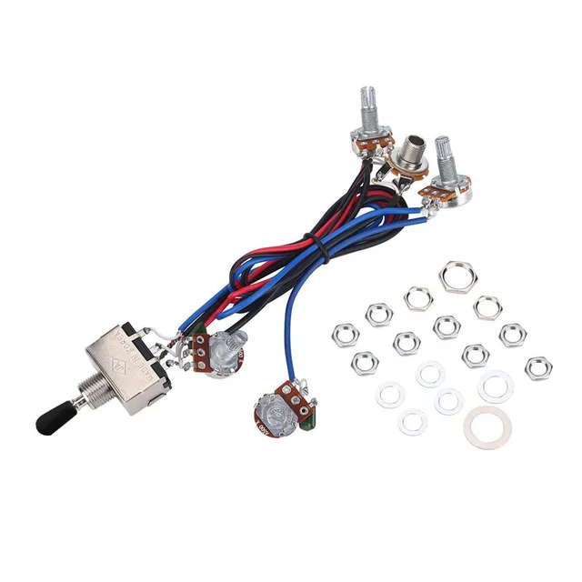 Kuuleyn kit cablaggio chitarra Les Paul 2V2T 500K 3 vie