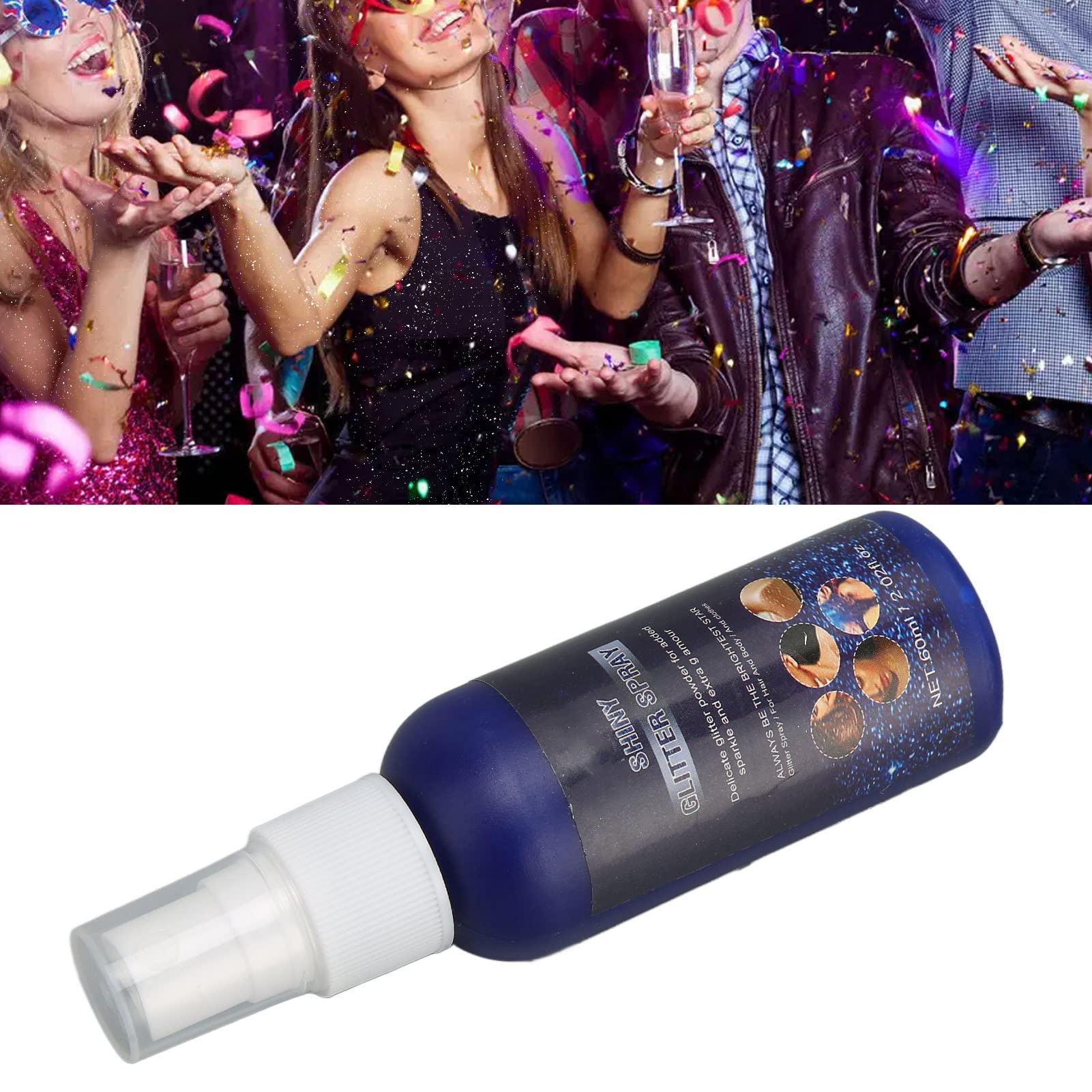 Kuuleyn spray glitter corpo 60 ml viso capelli lunga durata