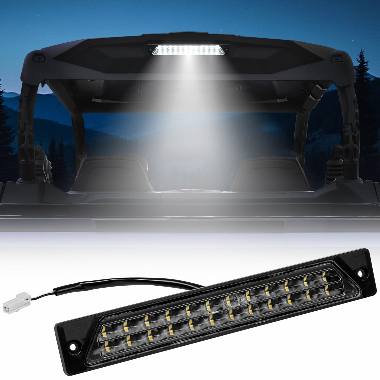 KEMIMOTO Cargo Bed luce cassone Can-Am Maverick LED