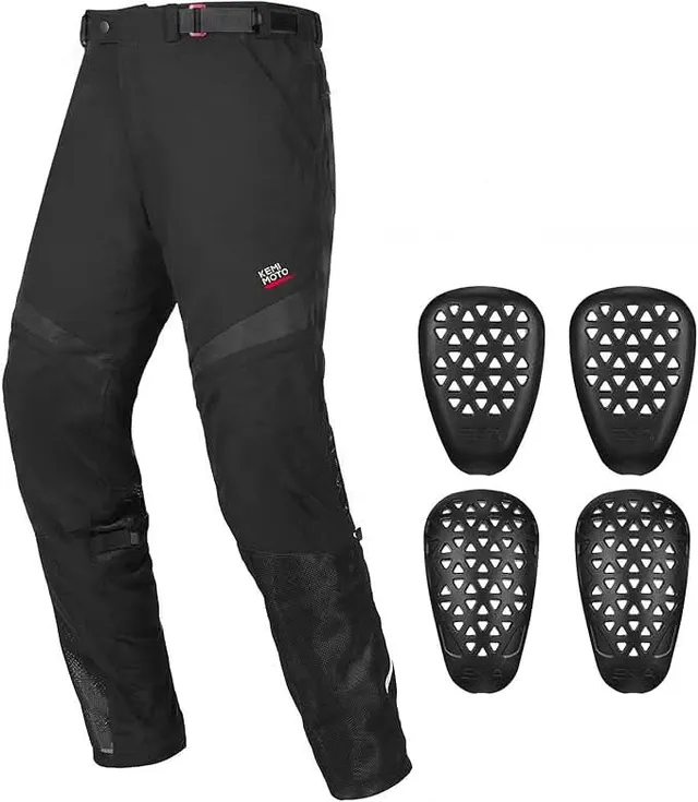 Kemimoto pantaloni moto uomo denim traforati