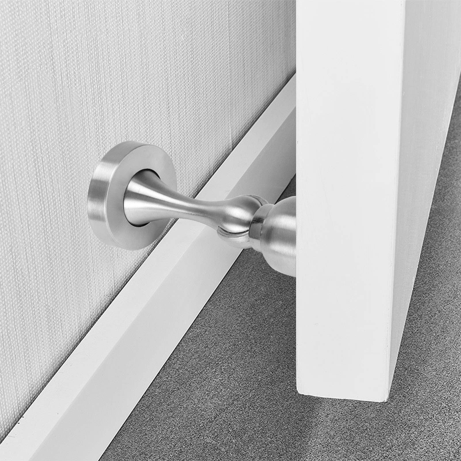 Kuuleyn Fermaporta Magnetico Acciaio Inox 2 Pezzi Parete