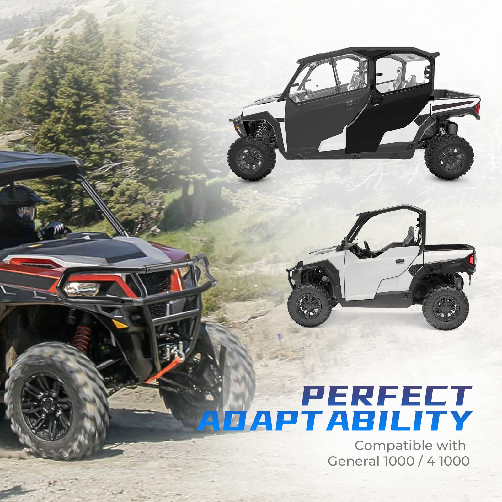 KEMIMOTO Paraurti Anteriore Superiore Polaris General 1000 Acciaio