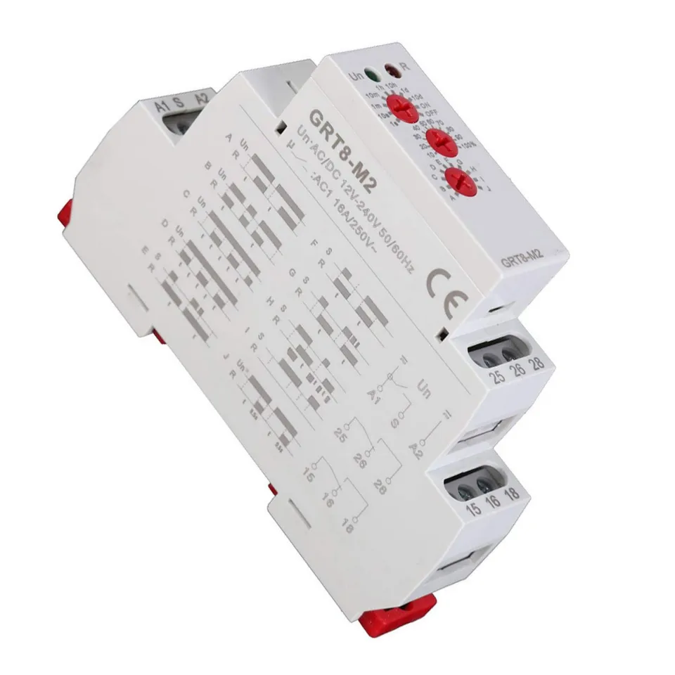 Kuuleyn GRT8-M2 relè temporizzato 12-240V 10 funzioni