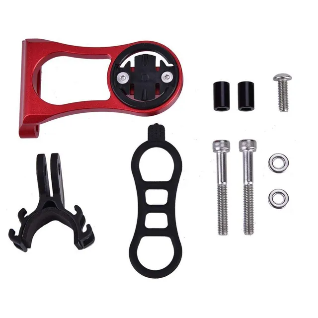 Kuuleyn Supporto manubrio bici computer e camera rosso