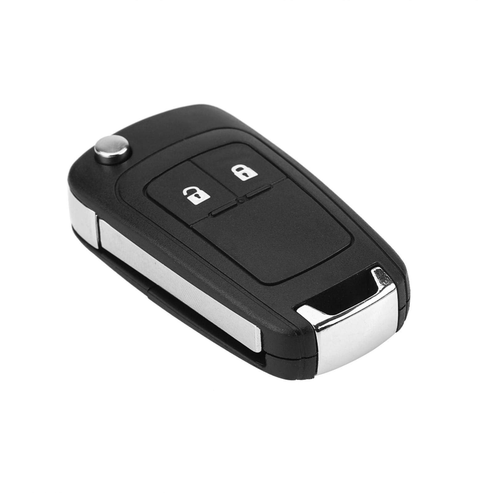 Kuuleyn Guscio Chiave Auto 2 Pulsanti Opel Astra Nero