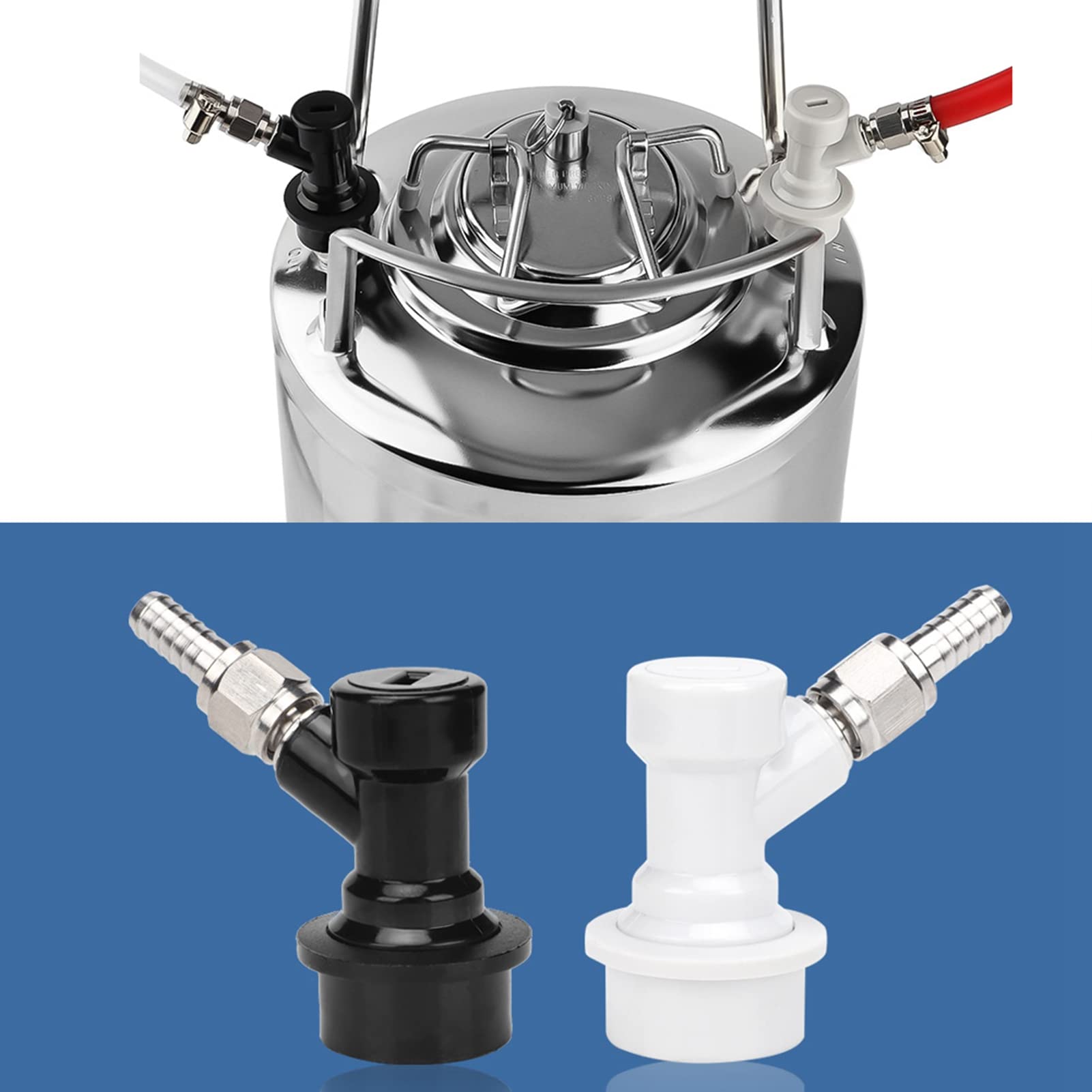 Kuuleyn Set 4 Raccordi Ball Lock MFL Fusti Birra