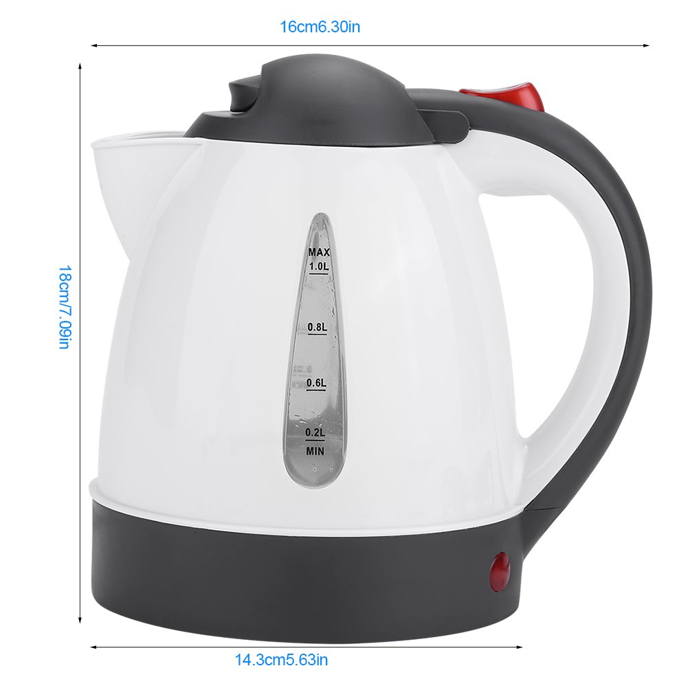 Kuuleyn Bollitore Elettrico Auto 24V 1000 ml Acciaio Inox