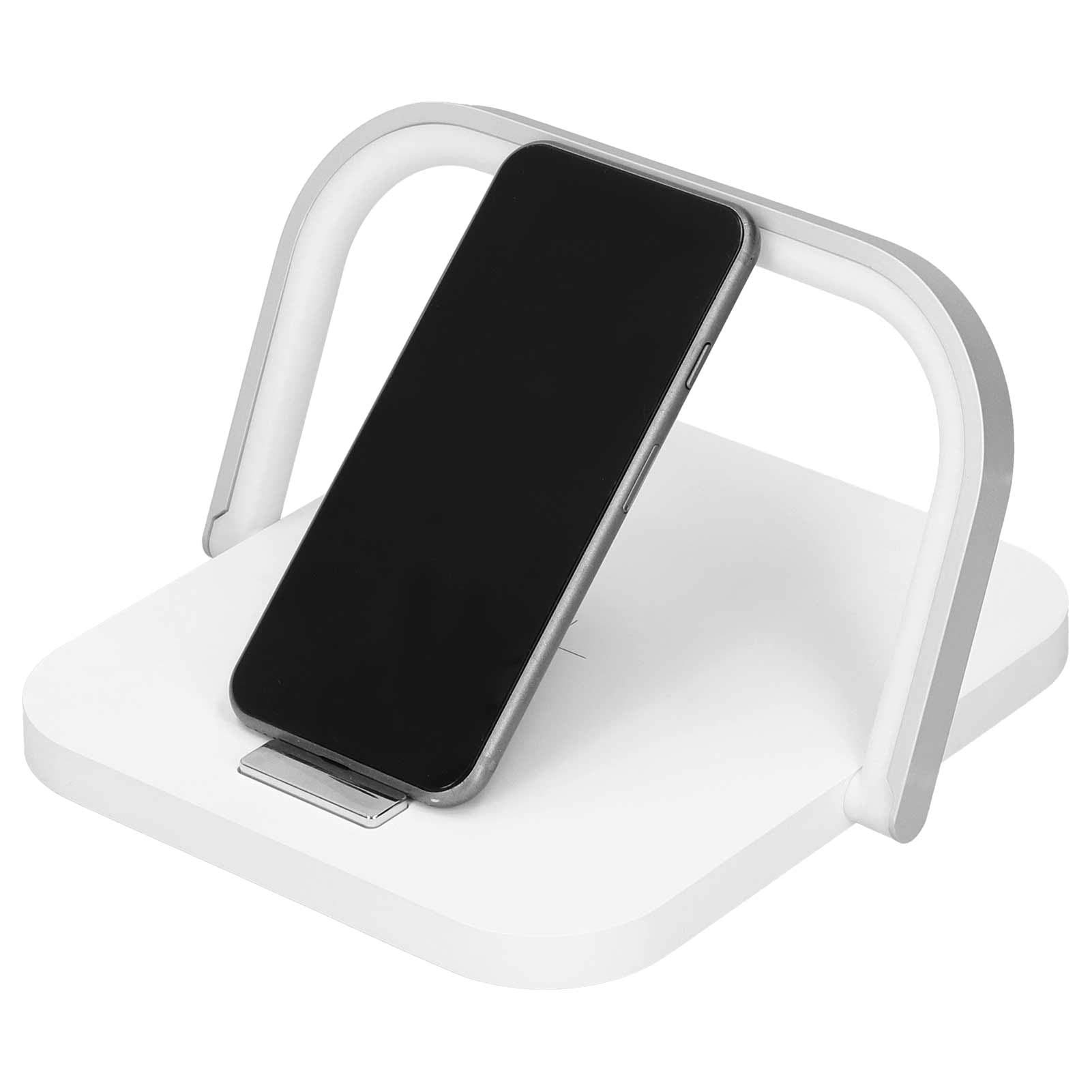Kuuleyn lampada da tavolo 3 in 1 bianca ricarica wireless 5V