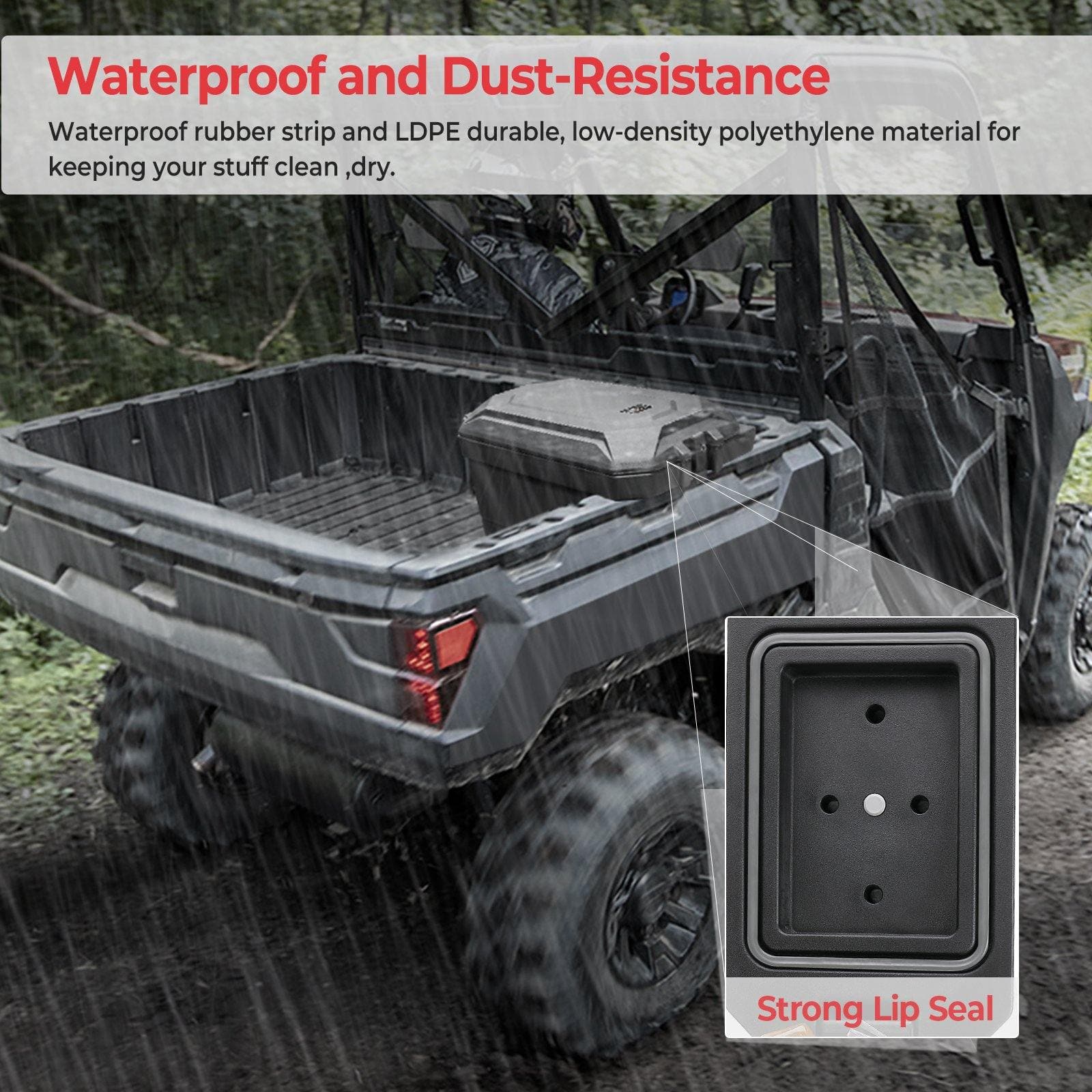 Kemimoto Box Cassone 45L Polaris Ranger Lato Passeggero Impermeabile