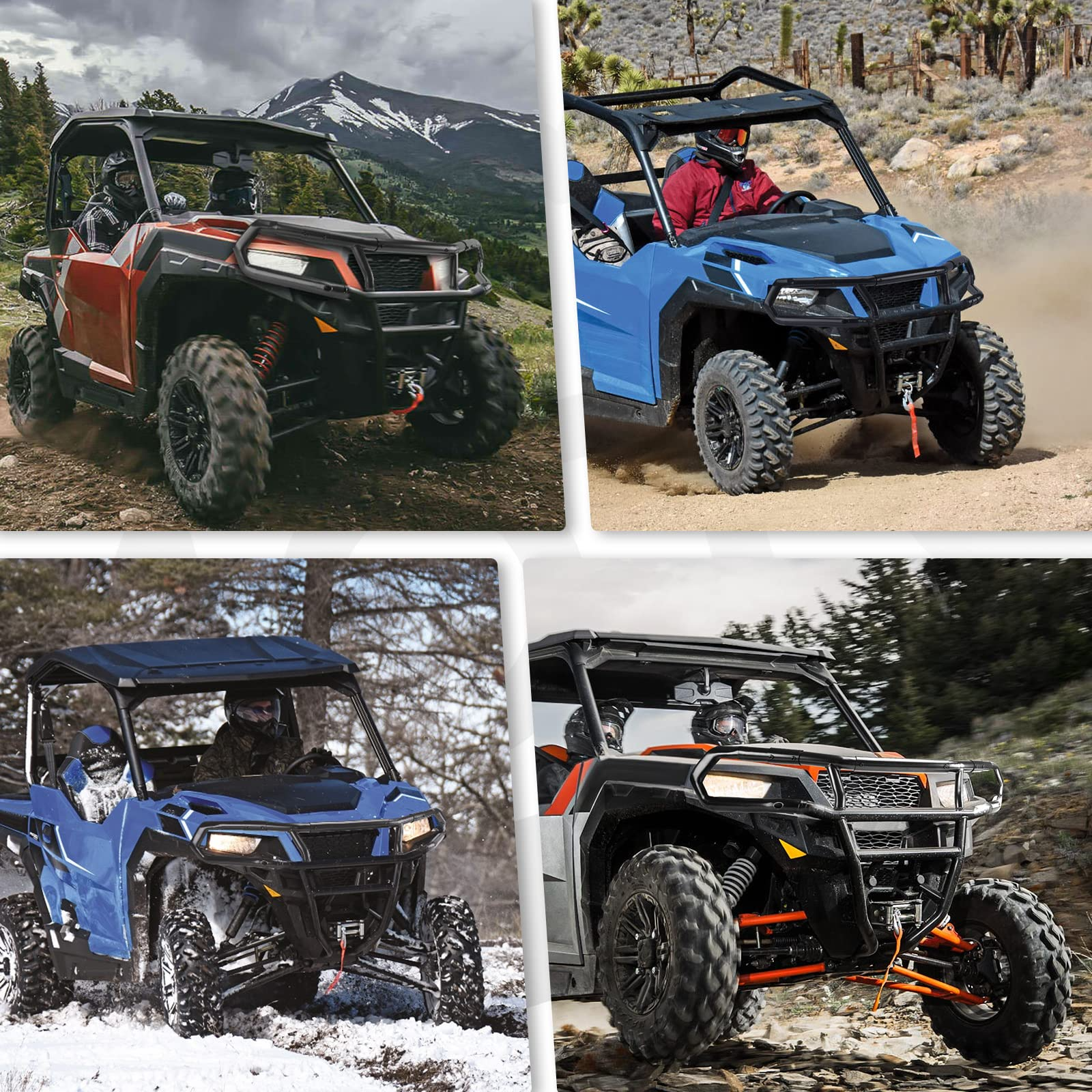 KEMIMOTO Paraurti Anteriore Superiore Polaris General 1000 Acciaio