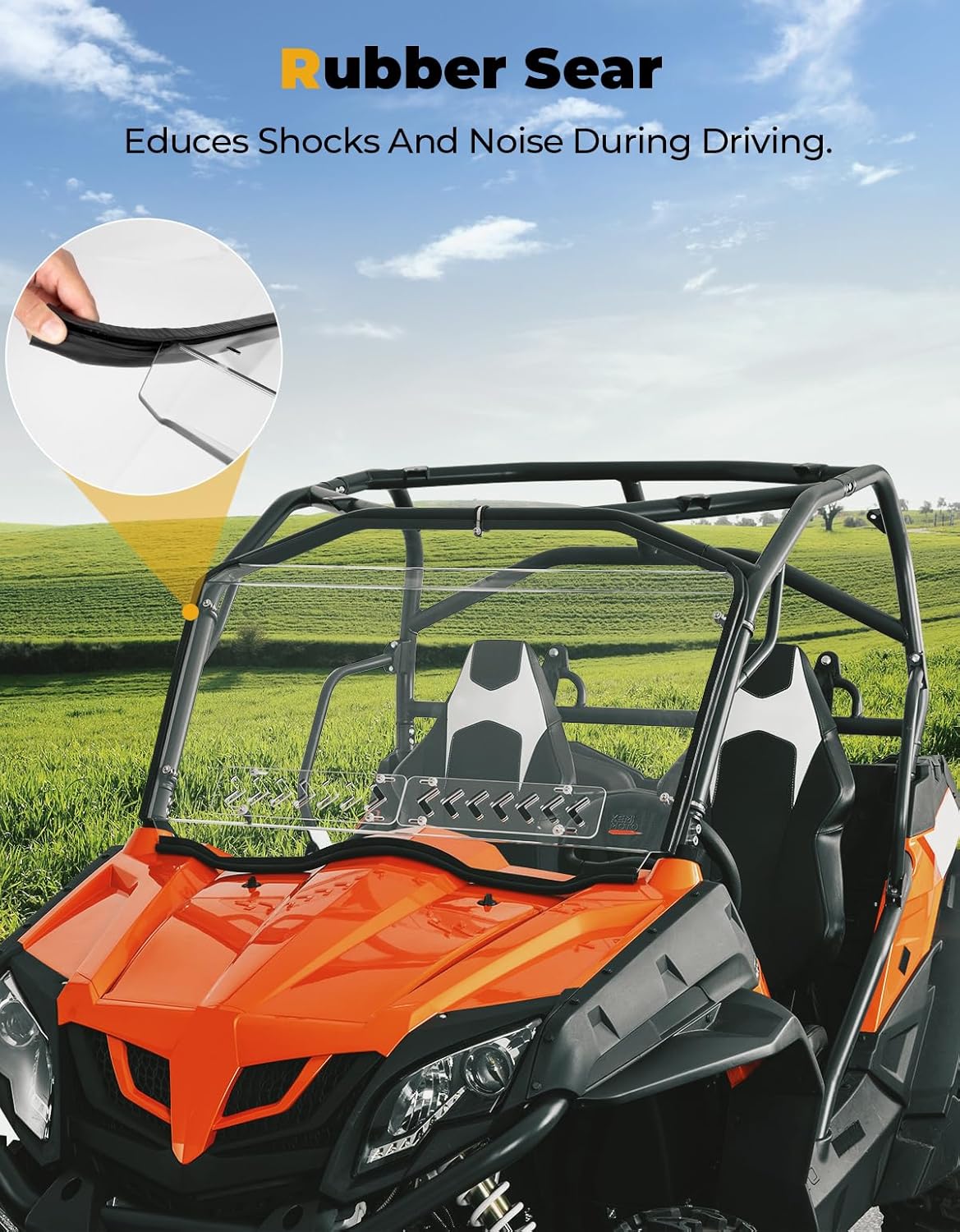 Kemimoto parabrezza anteriore CFMOTO ZForce 500 800 1000 scorrevole
