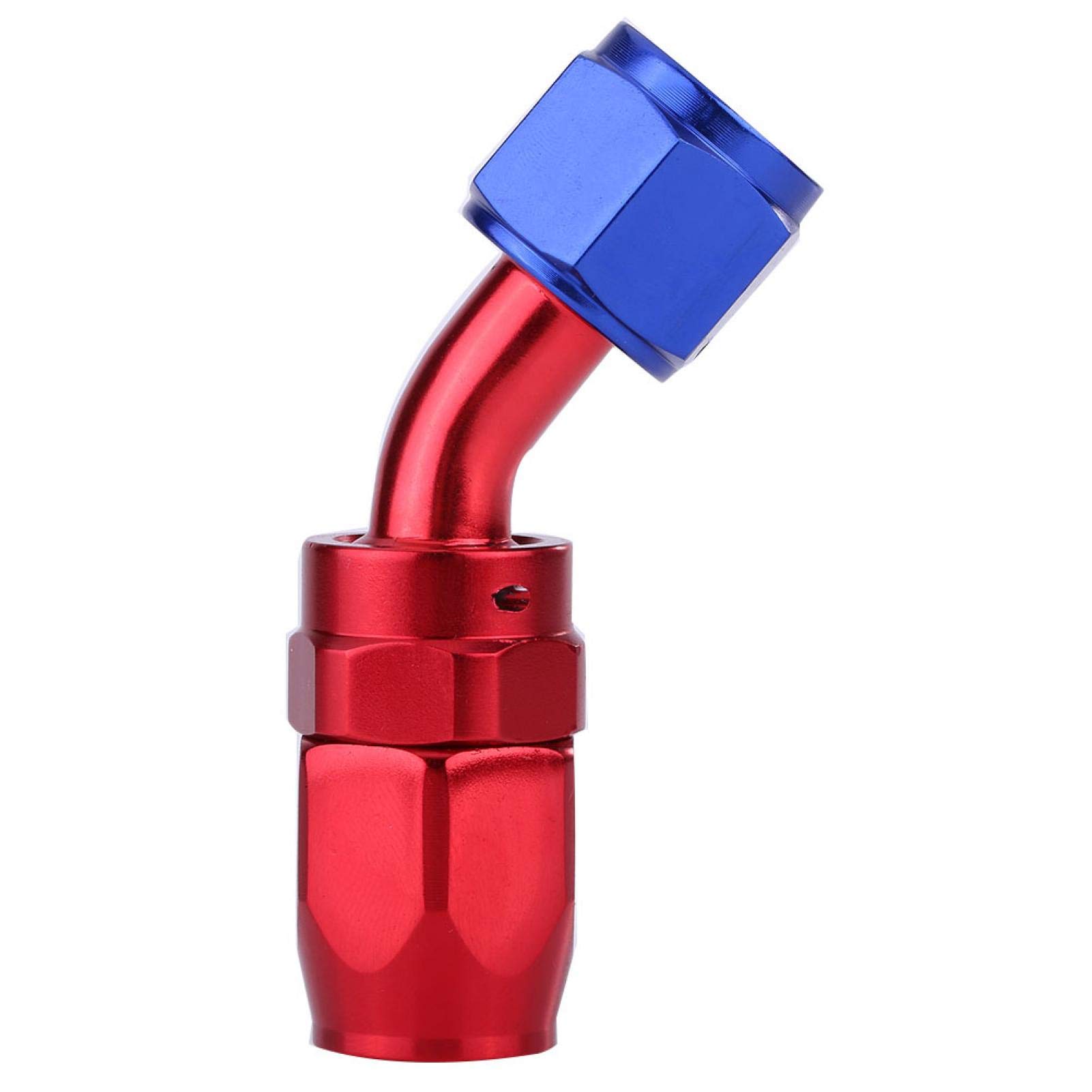 Kuuleyn AN8 raccordo tubo carburante dritto 0° blu rosso