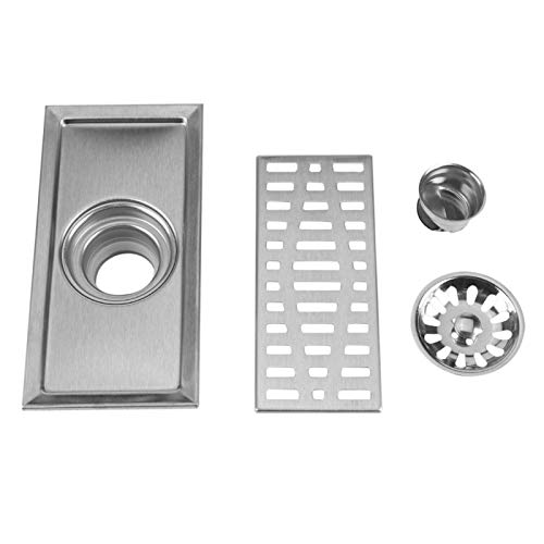 Kuuleyn scarico doccia rettangolare 20x10 inox antiodore
