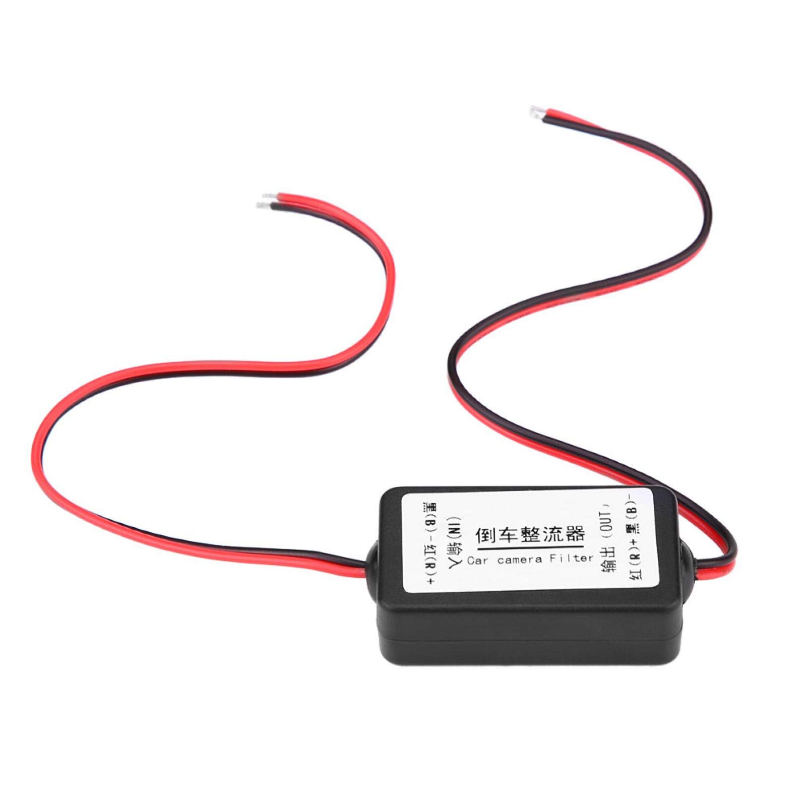 Kuuleyn filtro alimentazione retrocamera 12V DC nero anti-interferenze