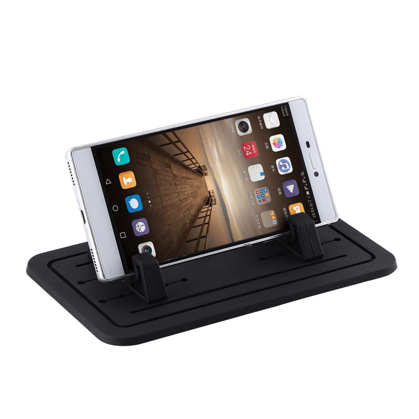 Kuuleyn Supporto Telefono Auto Nero Gel Silicone Antiscivolo