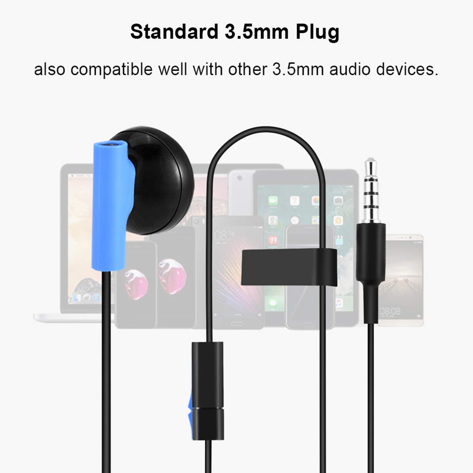 Kuuleyn Cuffie Gaming In-Ear 3,5 mm Nere con Microfono