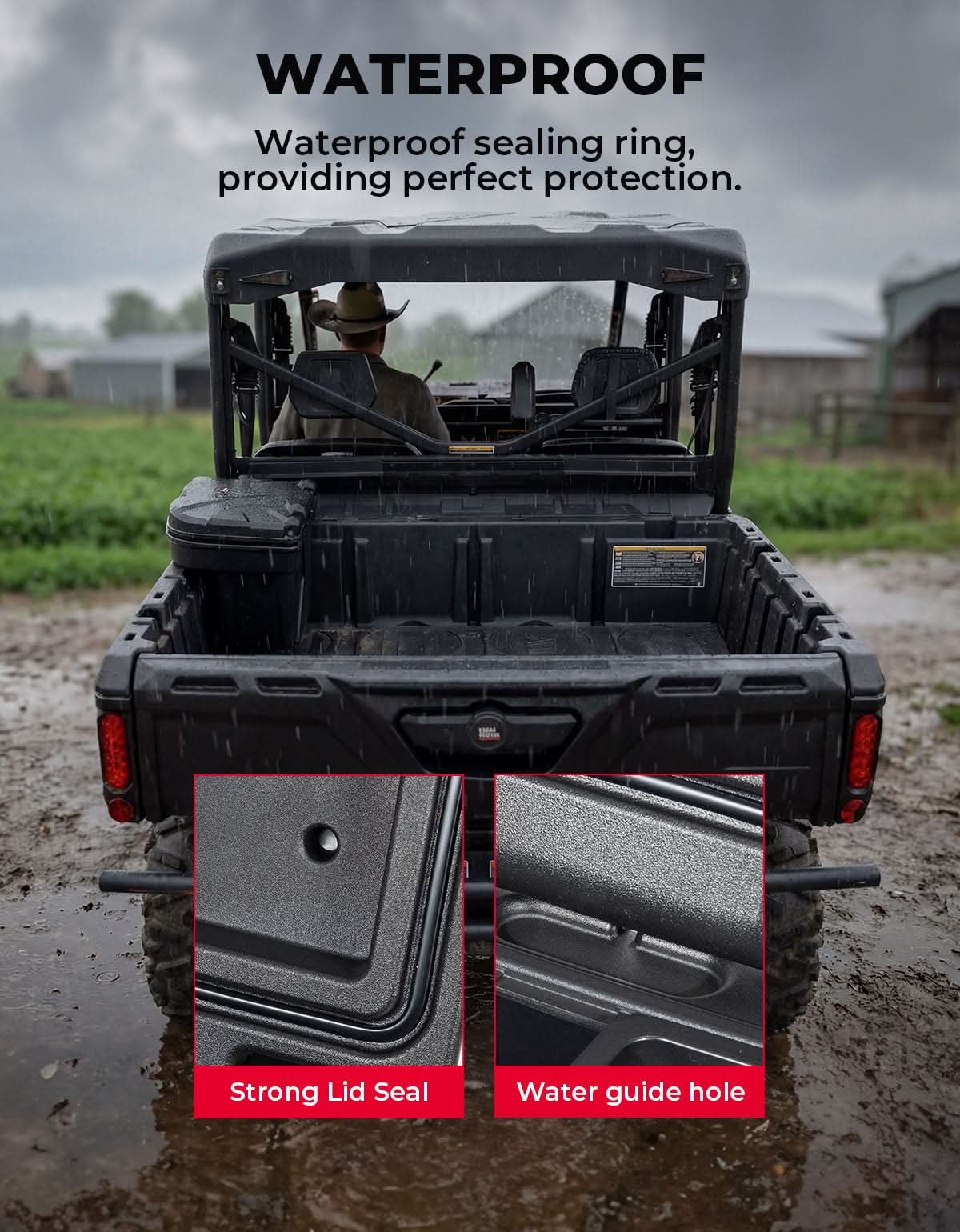 KEMIMOTO Box Defender baule cassone 21L con lucchetto