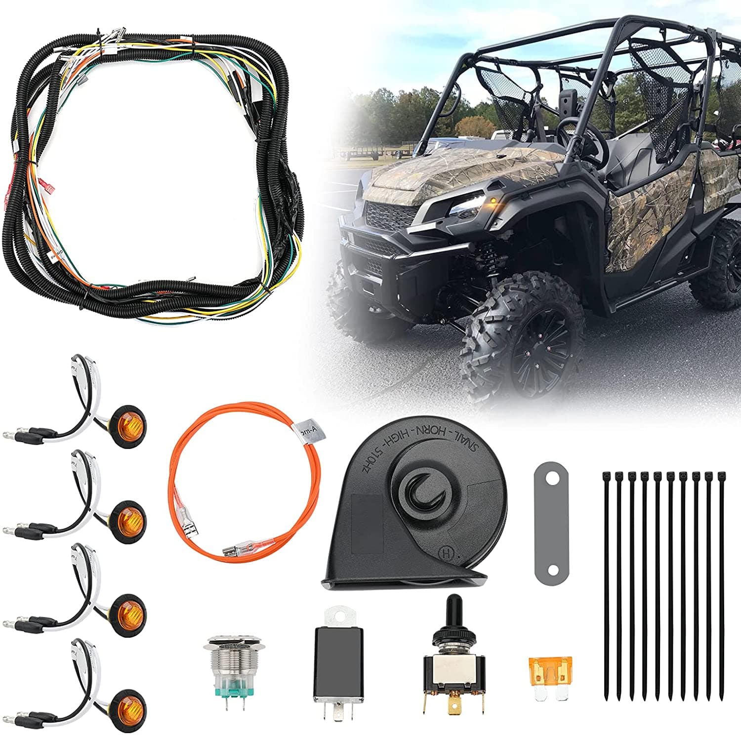 Kemimoto Ranger XP 1000 kit frecce led + coprisedili + specchi