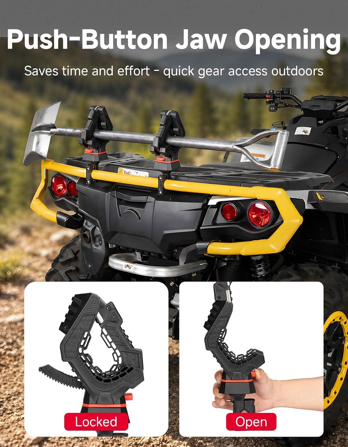 KEMIMOTO Portautensili ATV morsetto tubi 19-32 mm girevole