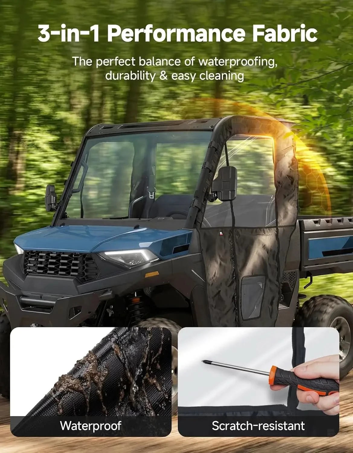 KEMIMOTO Ranger SP 570 porte abitacolo morbido 2 pezzi