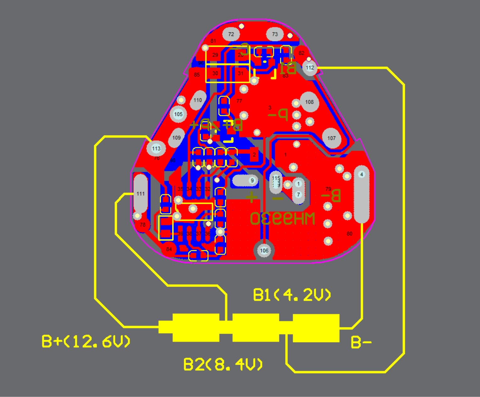 Kuuleyn Scheda Protezione Batteria Litio 3S 18650 12,6V 3 Pezzi