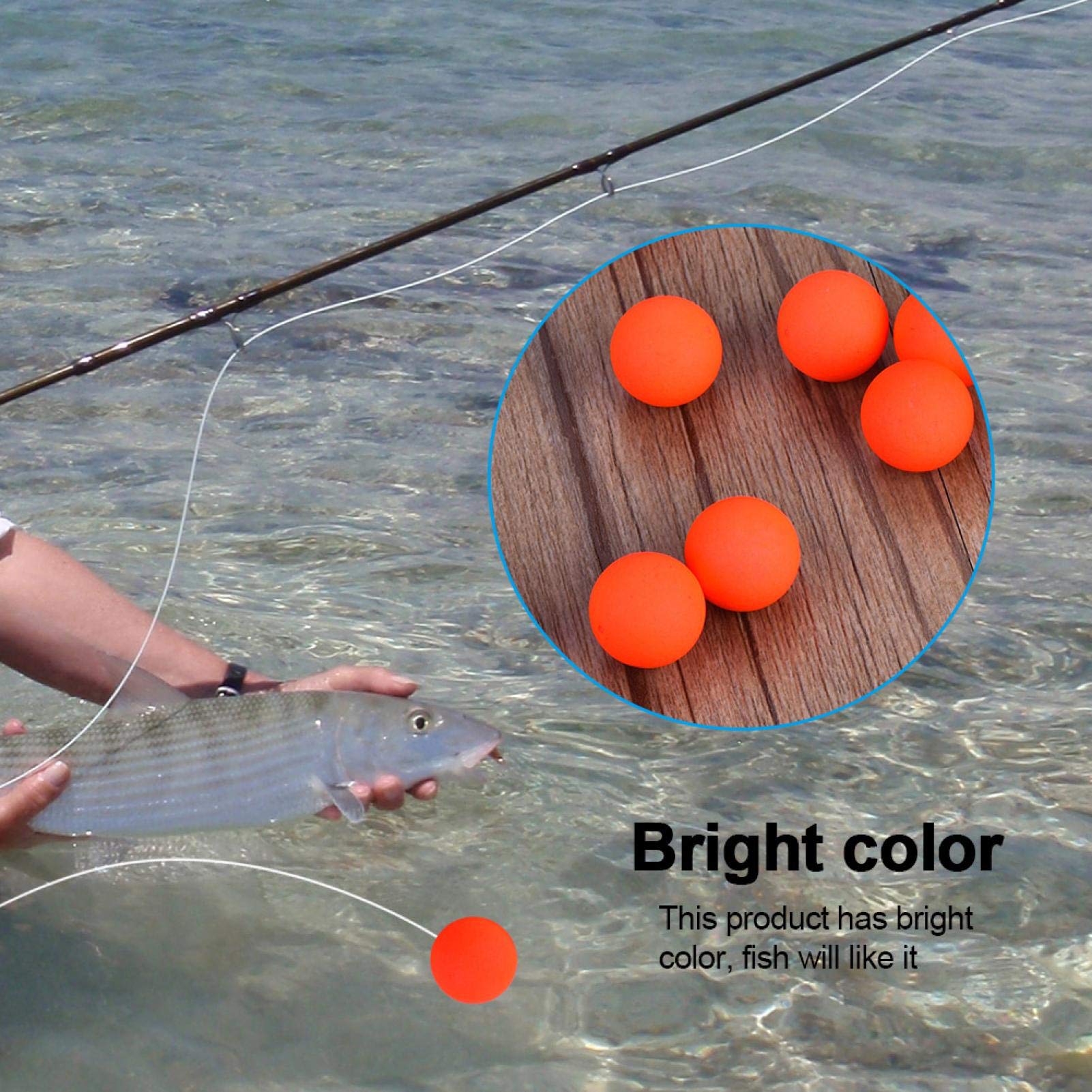 Kuuleyn Palline Galleggianti Pesca EPS 100 pz misura 6