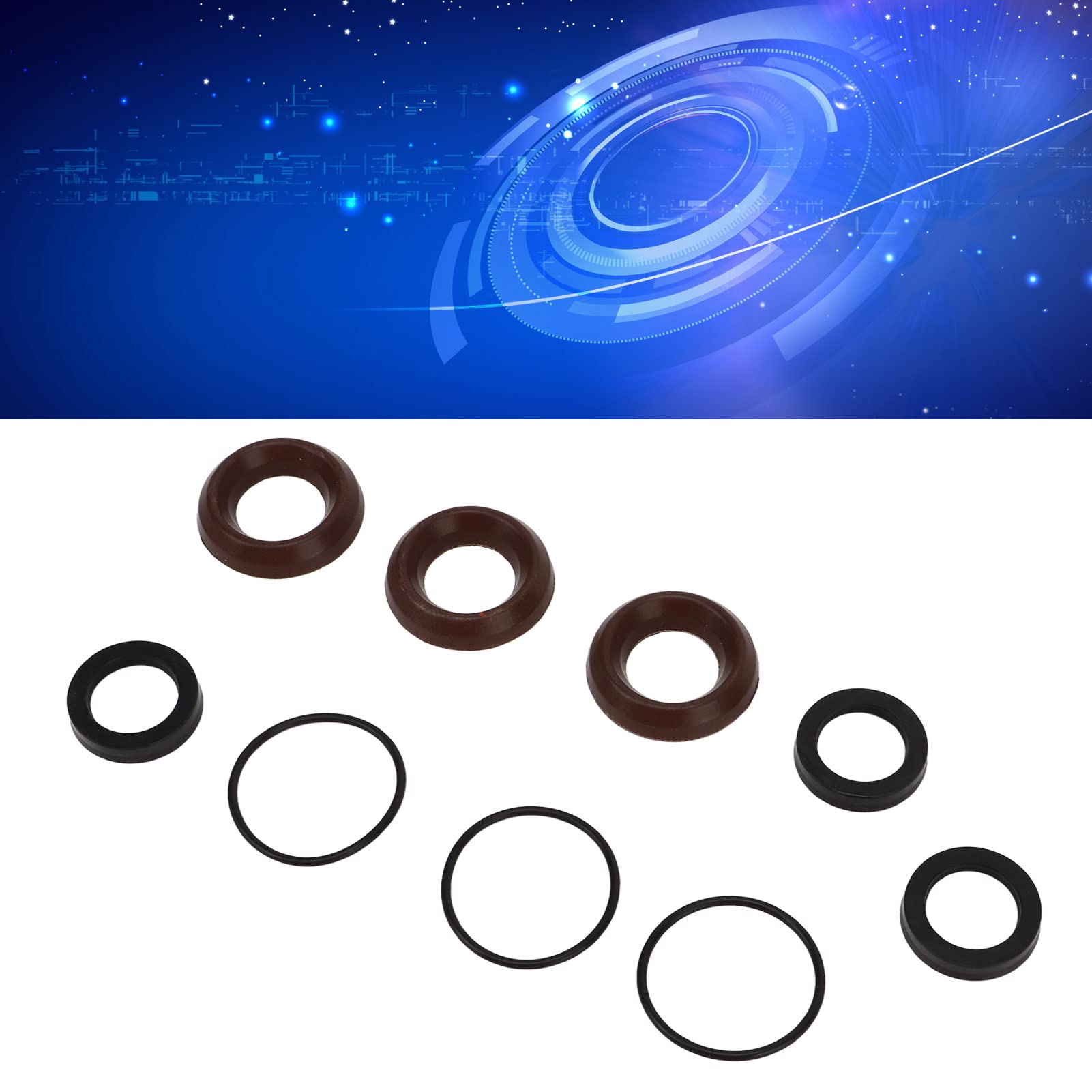 AOWINHIT Kit Guarnizioni Pompa Idropulitrice 18 mm 9 Pezzi
