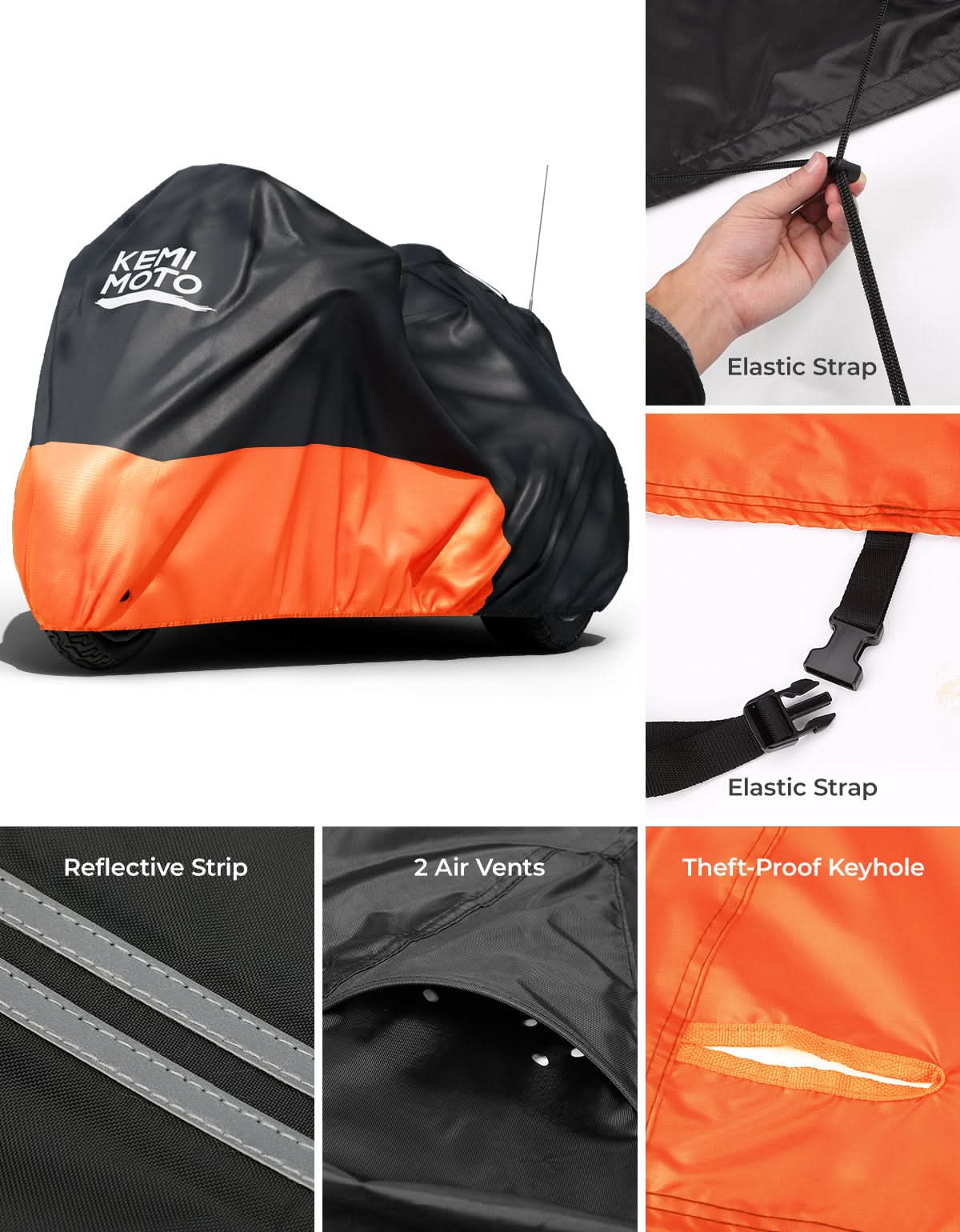 KEMIMOTO Trike Cover telo coprimoto 3 ruote impermeabile