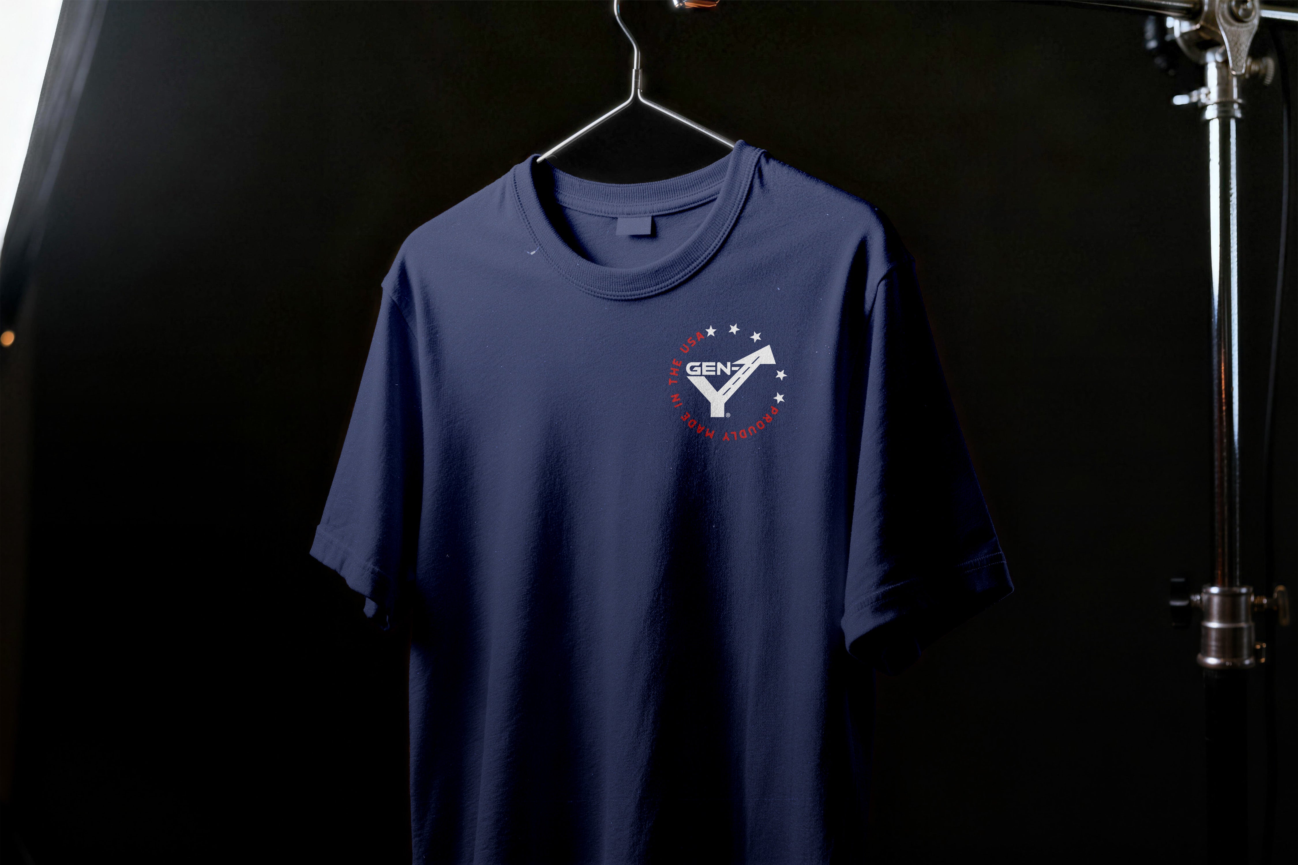 GEN-Y Hitch USA Tee T-Shirt manica corta grigio chiaro cotone