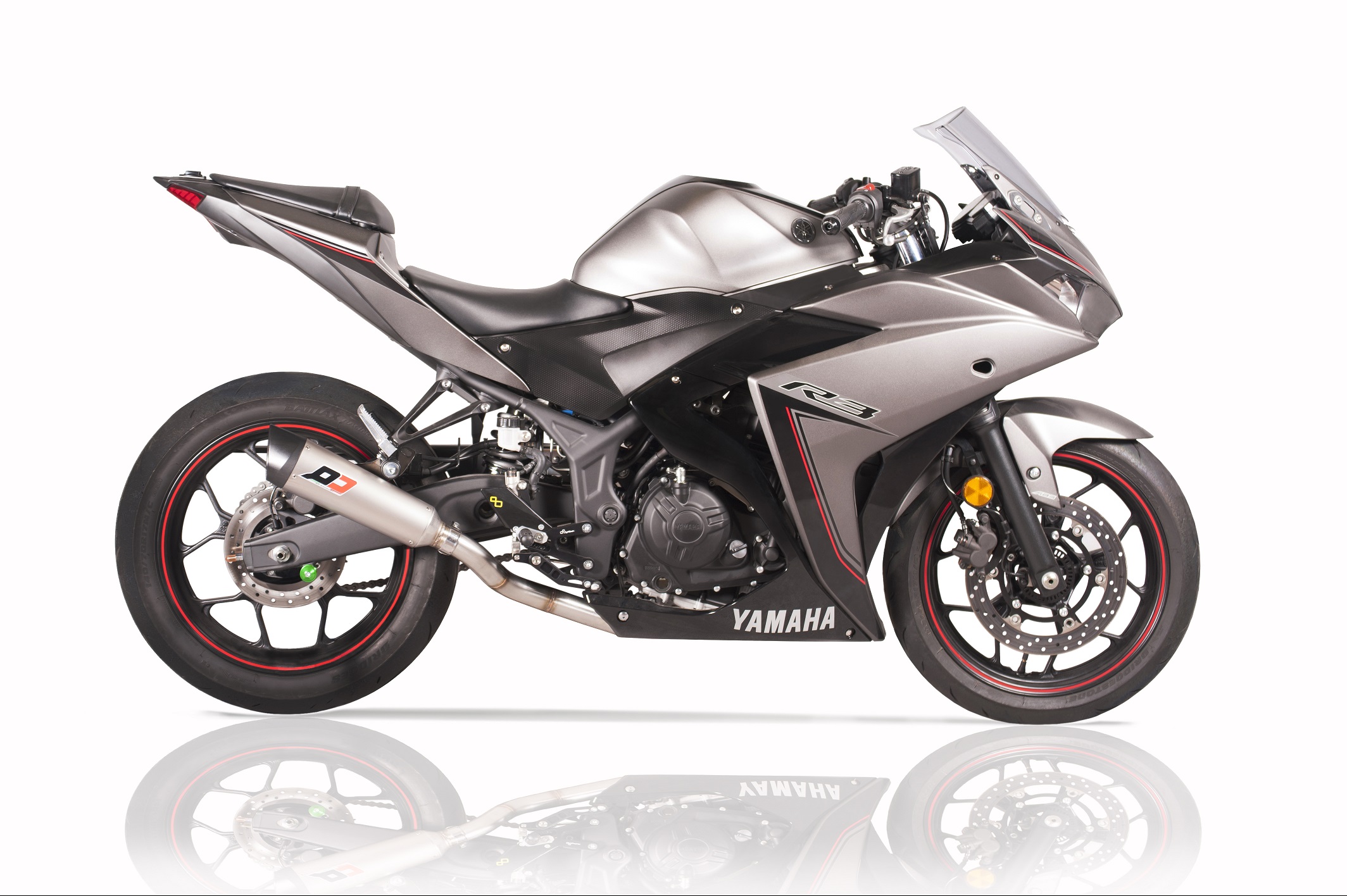 QD Exhaust Tri-Cone R3 impianto completo racing titanio