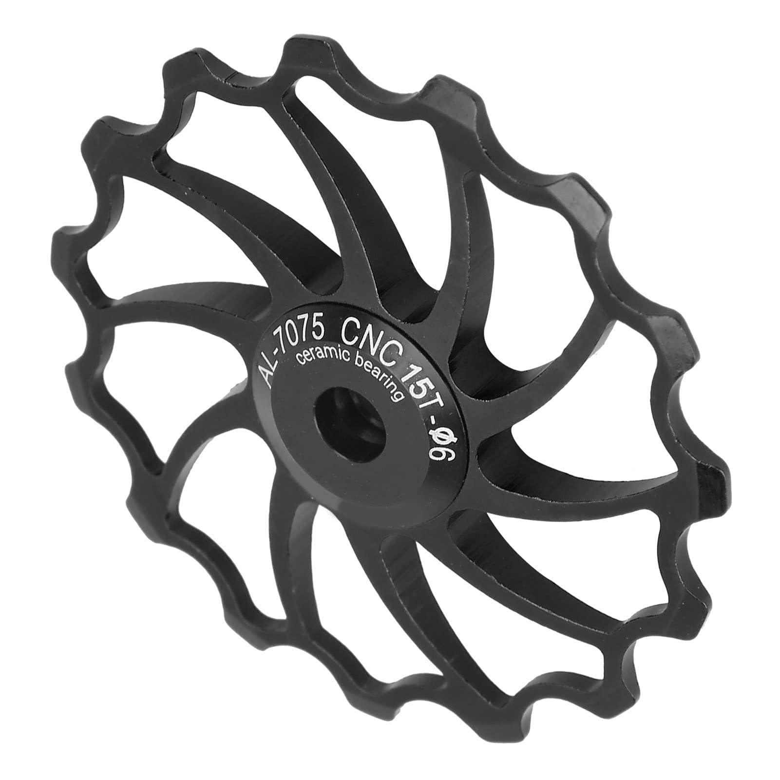 Kuuleyn Puleggia Deragliatore Posteriore Bici 15T Nero Ceramica