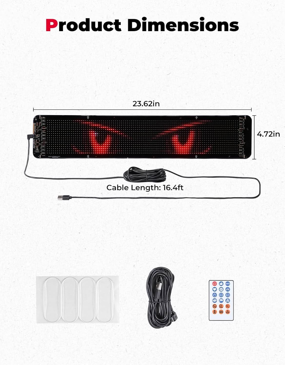 KEMIMOTO Display LED Auto Golf Cart USB-C Programmabile