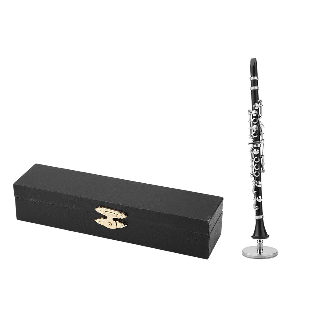 Hapivida clarinetto miniatura modellino 16 cm nero #1 metallo