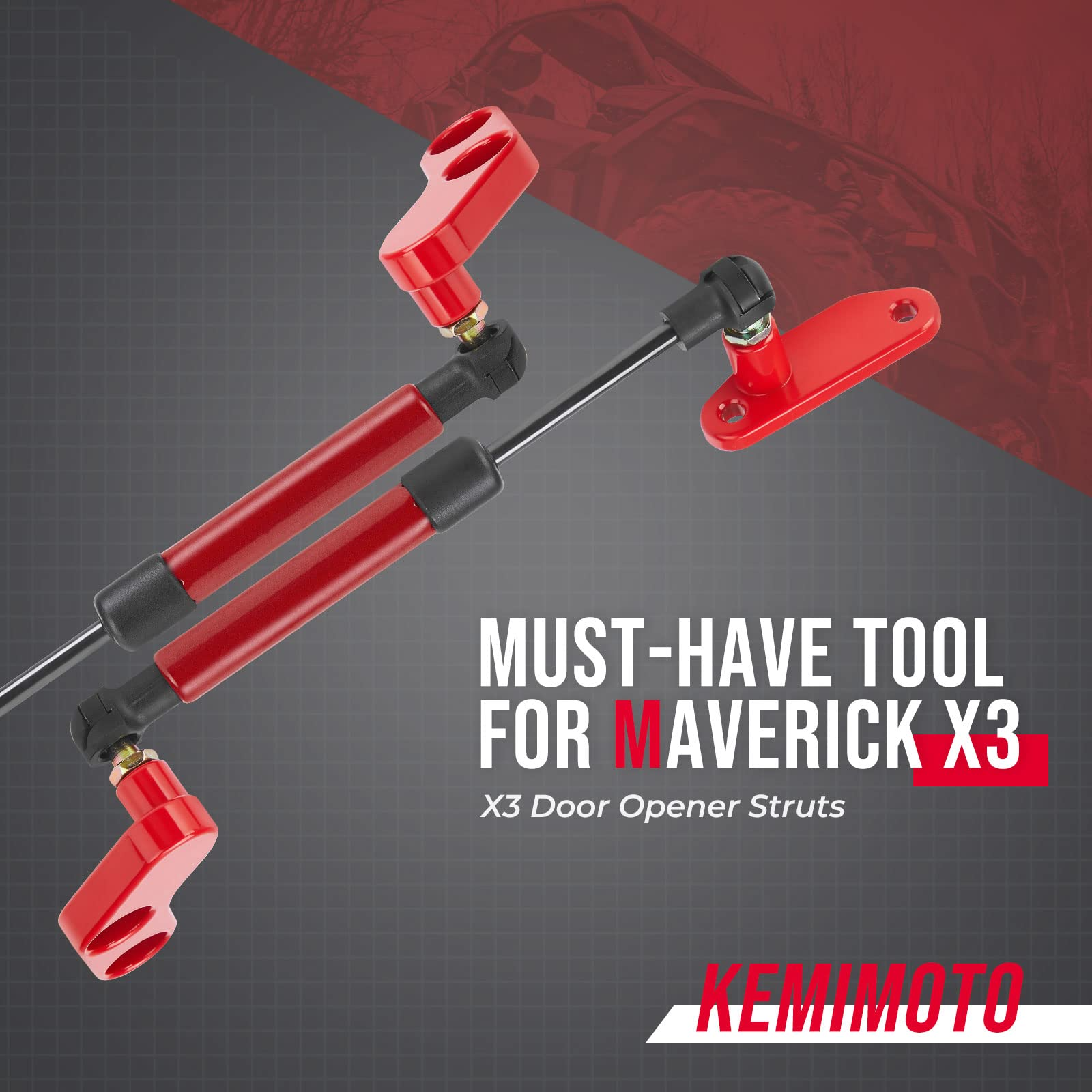 KEMIMOTO Maverick X3 kit pistoncini porta per X3