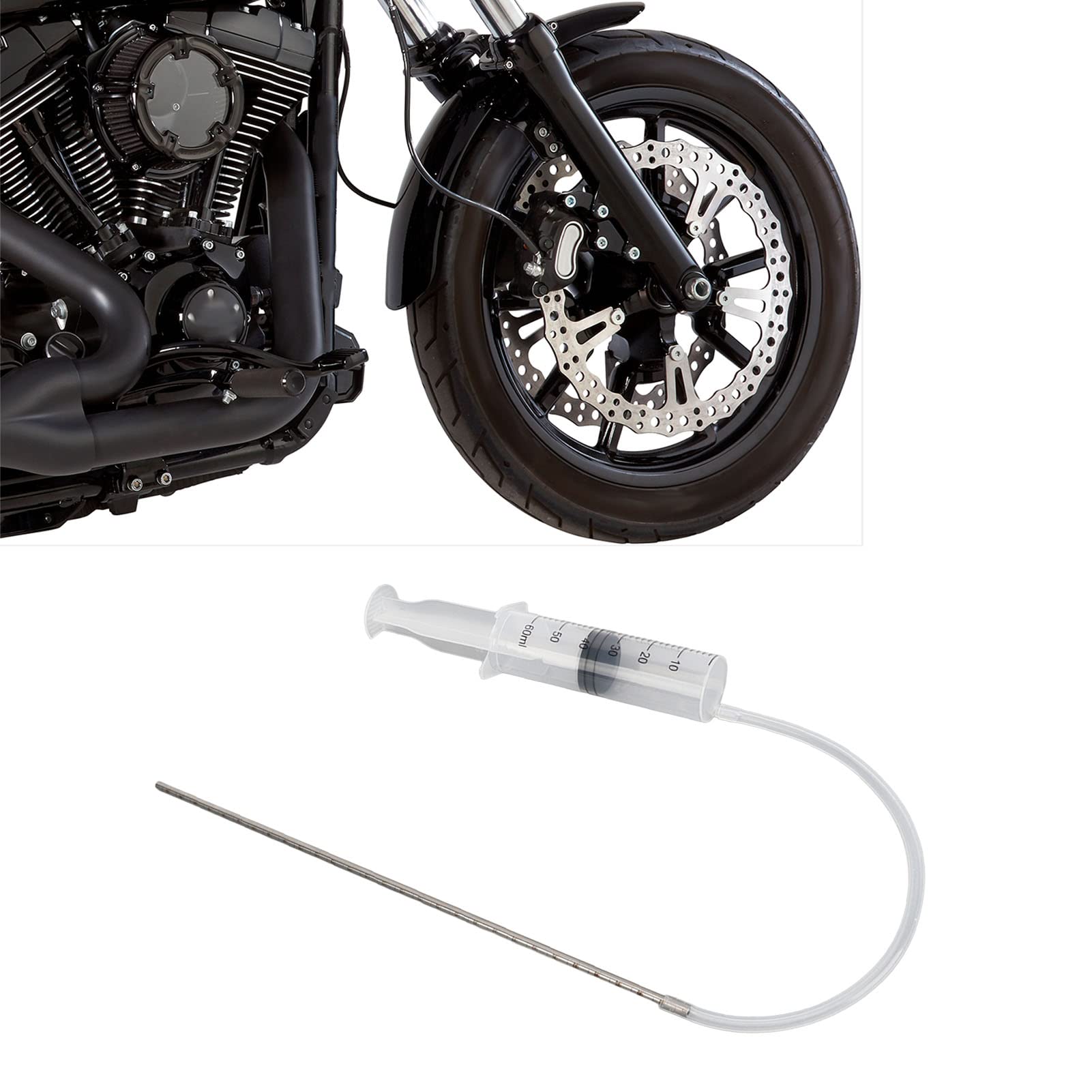 AOWINHIT Misuratore Livello Olio Forcella Moto Universale Regolabile