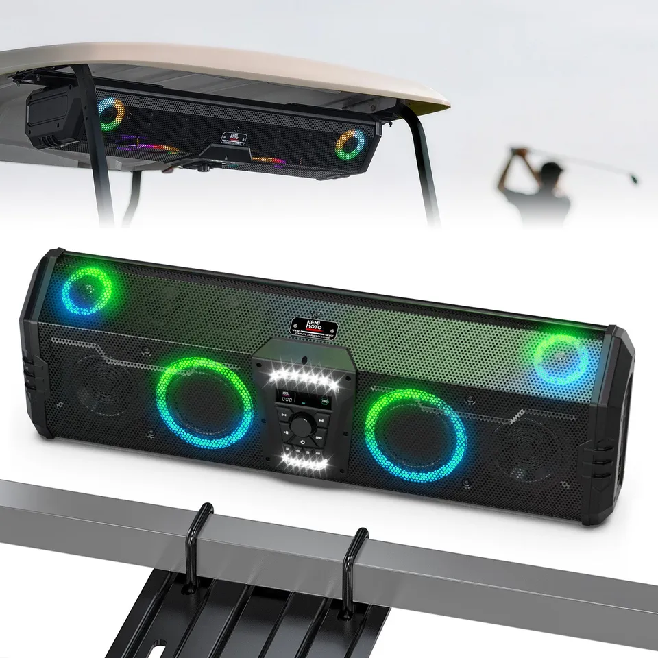 KEMIMOTO Midnight 90 soundbar golf cart Bluetooth 34 pollici