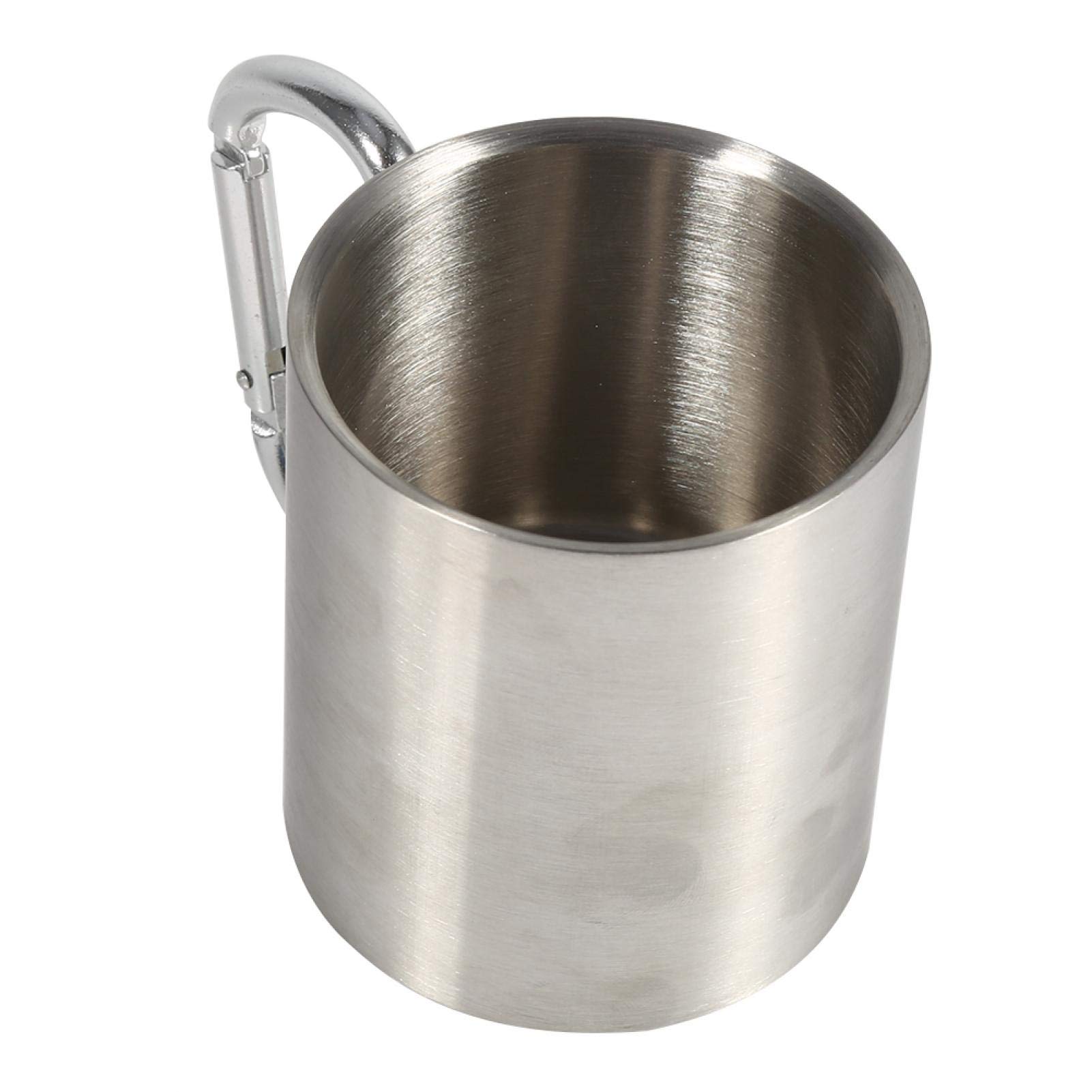 Kuuleyn moschettone tazza campeggio acciaio inox