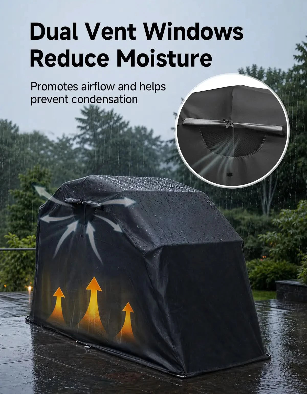 KEMIMOTO Storage Shelter telo garage moto L 600D impermeabile