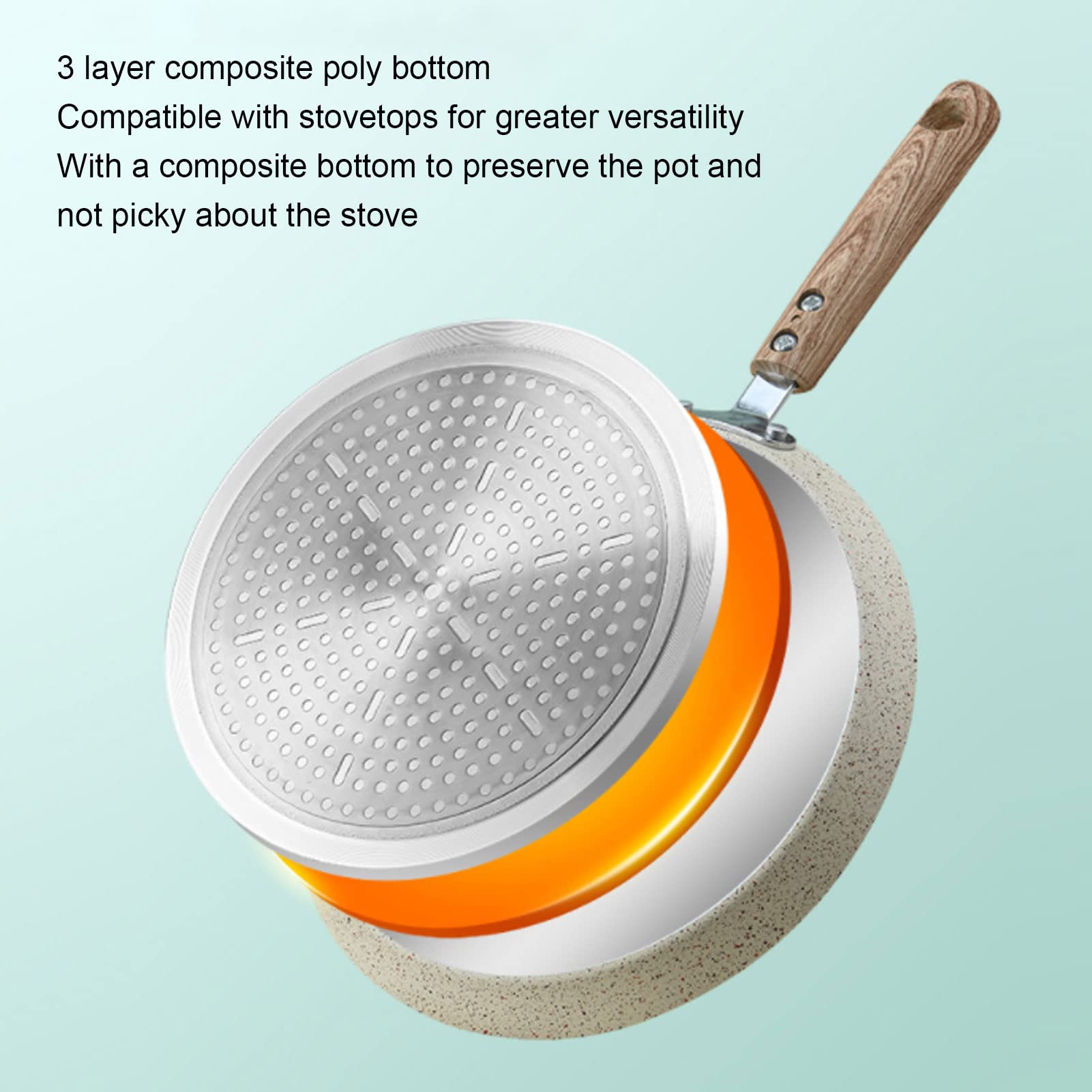 Kuuleyn padella crepes antiaderente 18cm alluminio