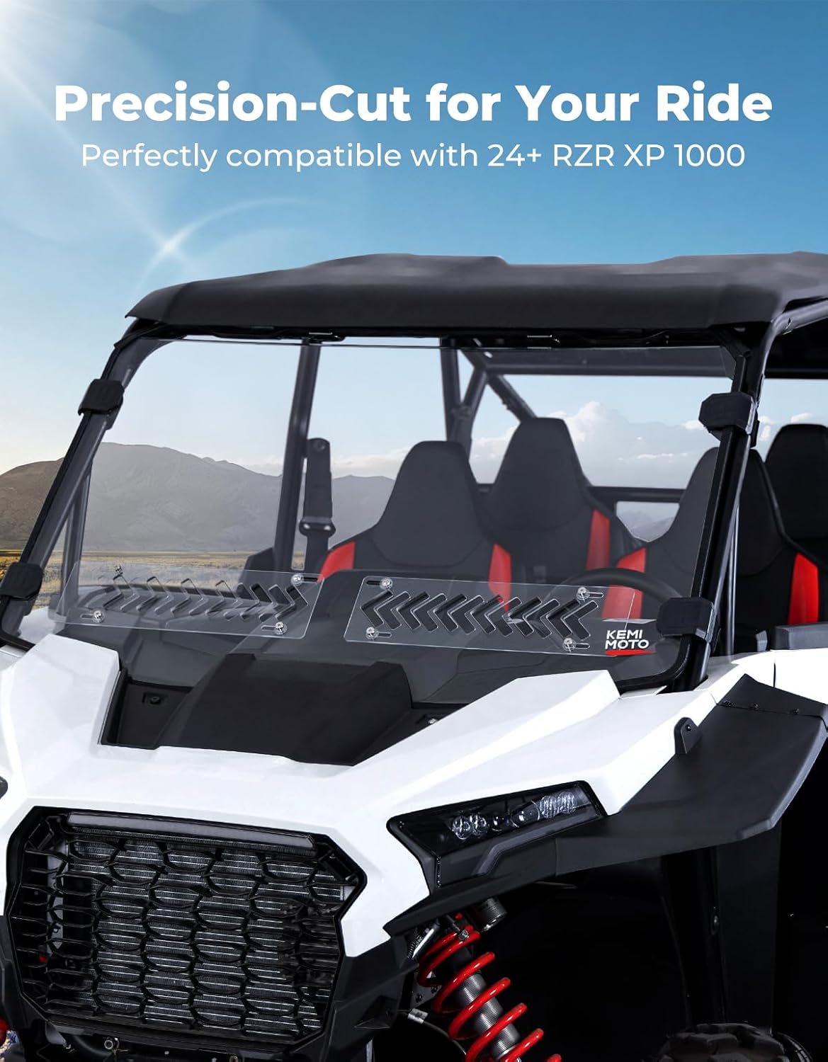 KEMIMOTO Parabrezza Anteriore RZR XP 1000 2024-2026 Ventilato