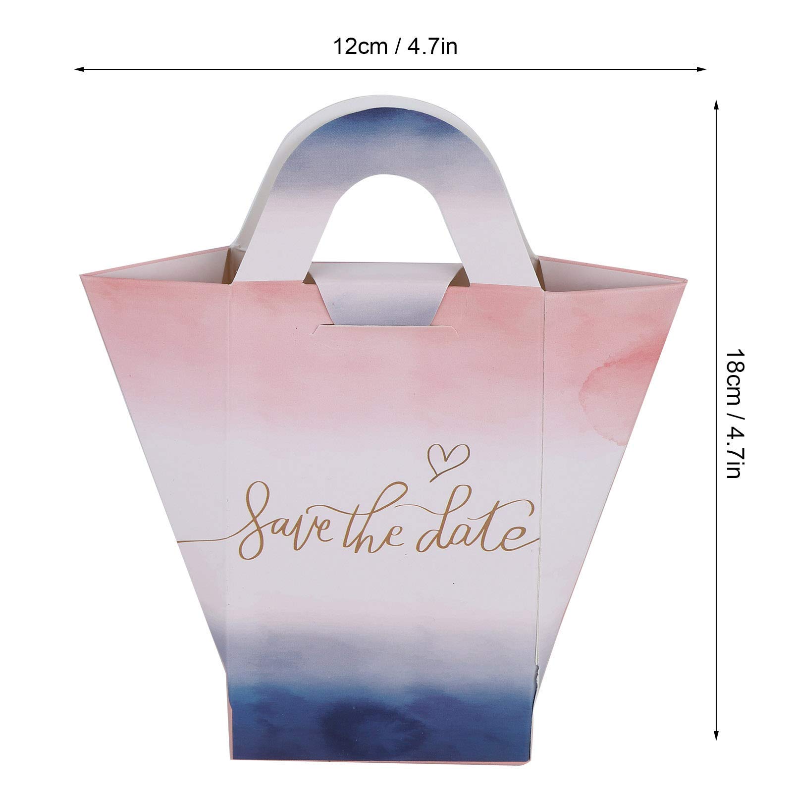 Kuuleyn scatole bomboniere cartone blu 30 pezzi 18x12 cm