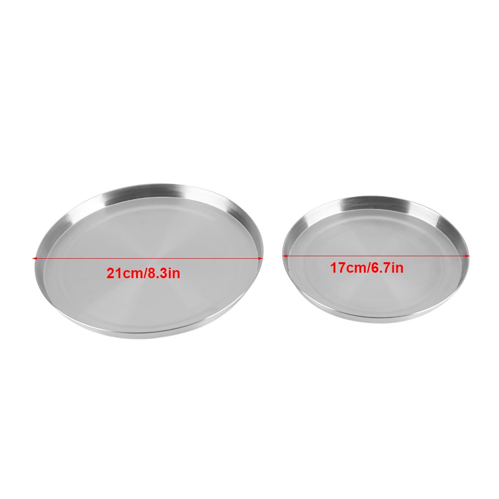 Kuuleyn Copribruciatori Acciaio Inox 4 Pezzi Argento 170/210 mm