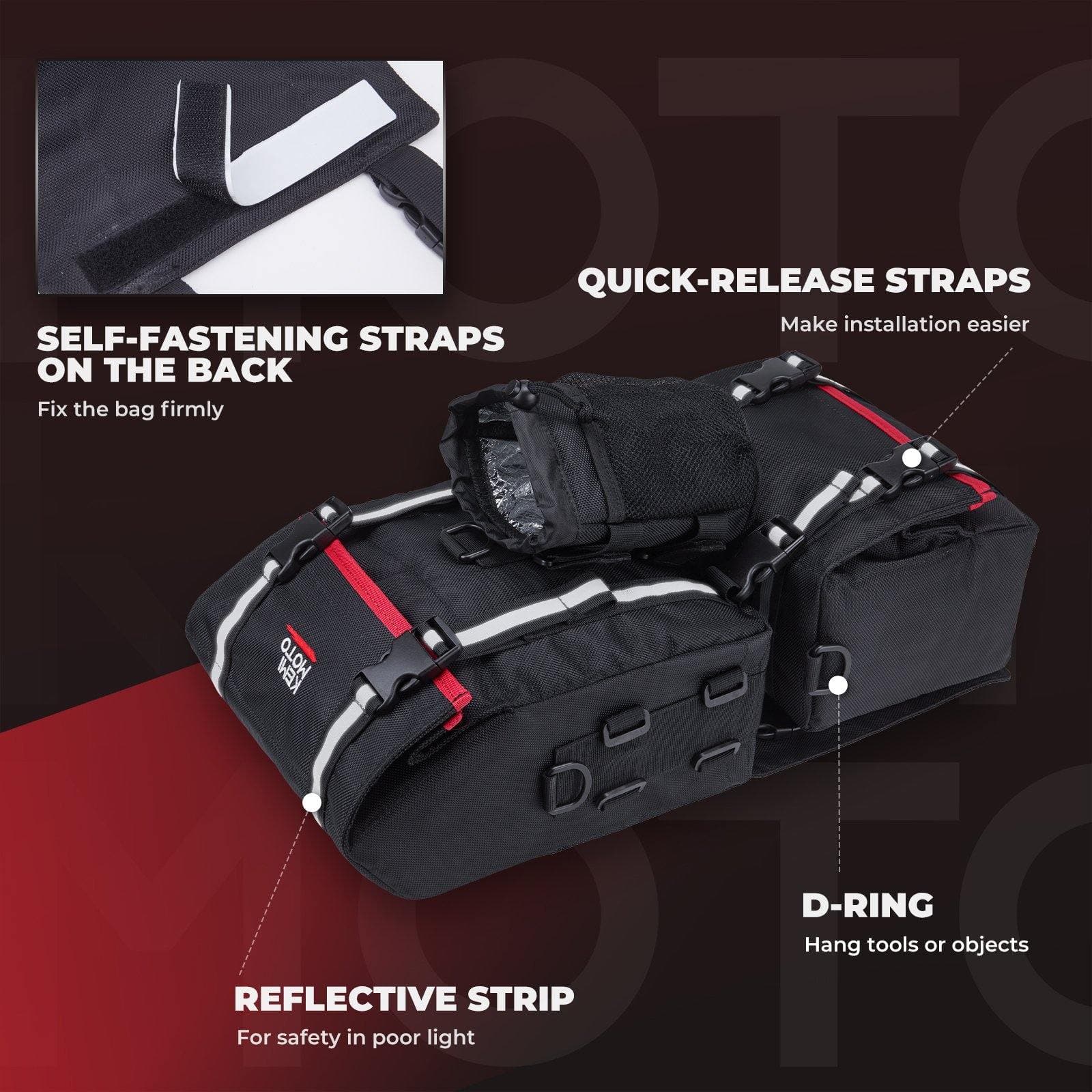 KEMIMOTO Borsa Parafango ATV Tessuto con Termica