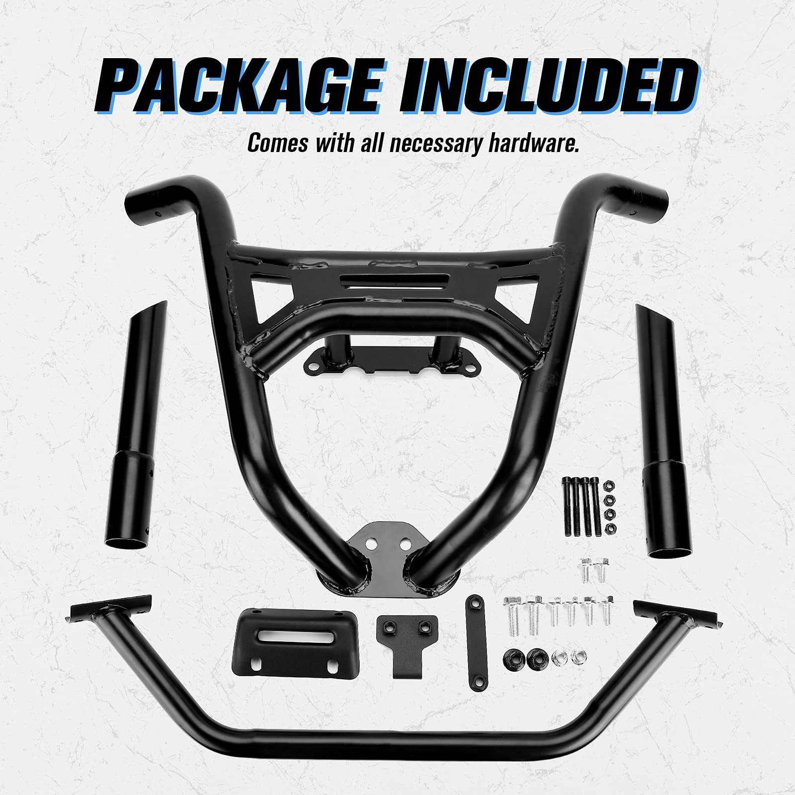 KEMIMOTO RZR XP 1000 paraurti anteriore ferro nero